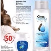 Shampo anti ketombe Clear dan Fresh dg menthol yang segar ampuh usir ketombe My Way
