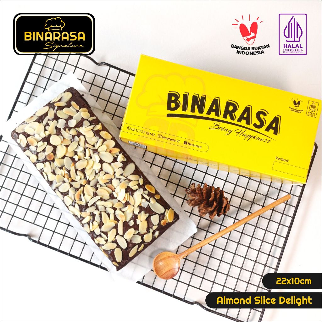 

Binarasa Brownies Panggang Single Topping Ukuran 22x10 | Snack | Cemilan | Coklat | makanan