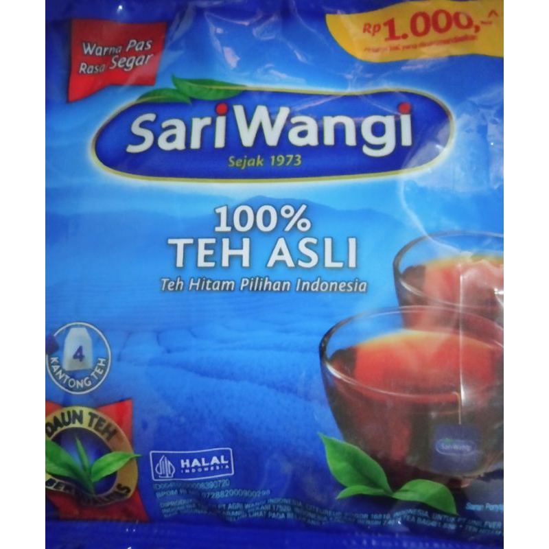 

teh celup Sariwangi per renceng isi 6 sachet