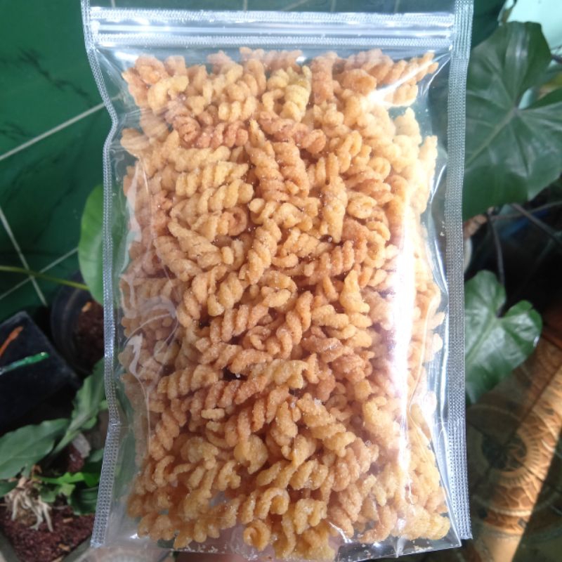 

Makaroni Spiral Original Gurih 100gram - 250gram Cemilan Macaroni Asin