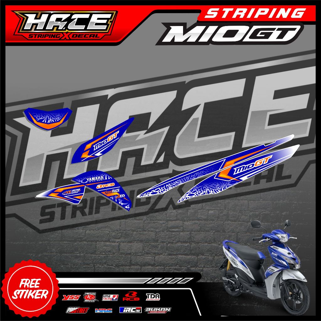 STRIPING STICKER MIO GT 125 - STRIPING STICKER MIO GT 125 LIST SIMPLE