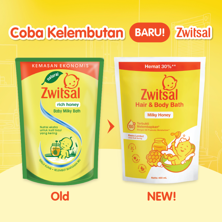 Zwitsal Switzal Rich Honey Baby Bath [400 ml]