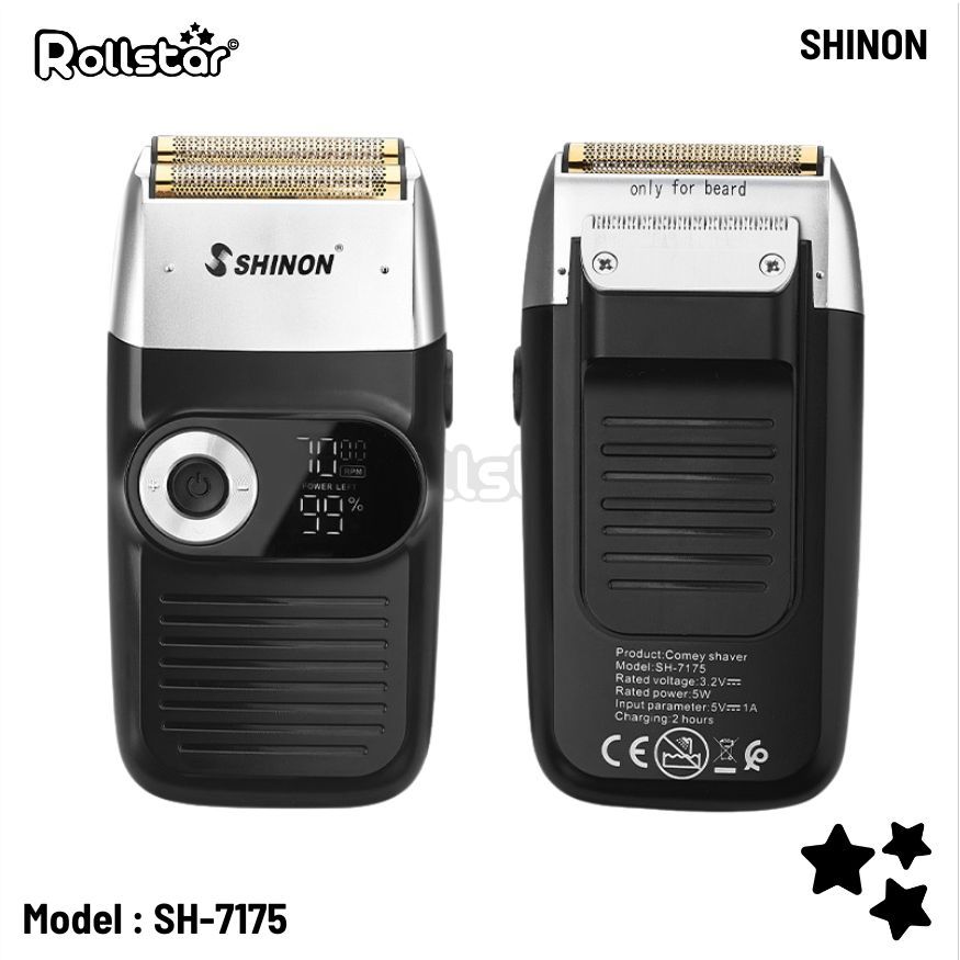 SHINON SH-7175 Alat Cukur Botak Kumis Jenggot Elektrik Trimmer Terbaik Cukuran Kumis Jenggot