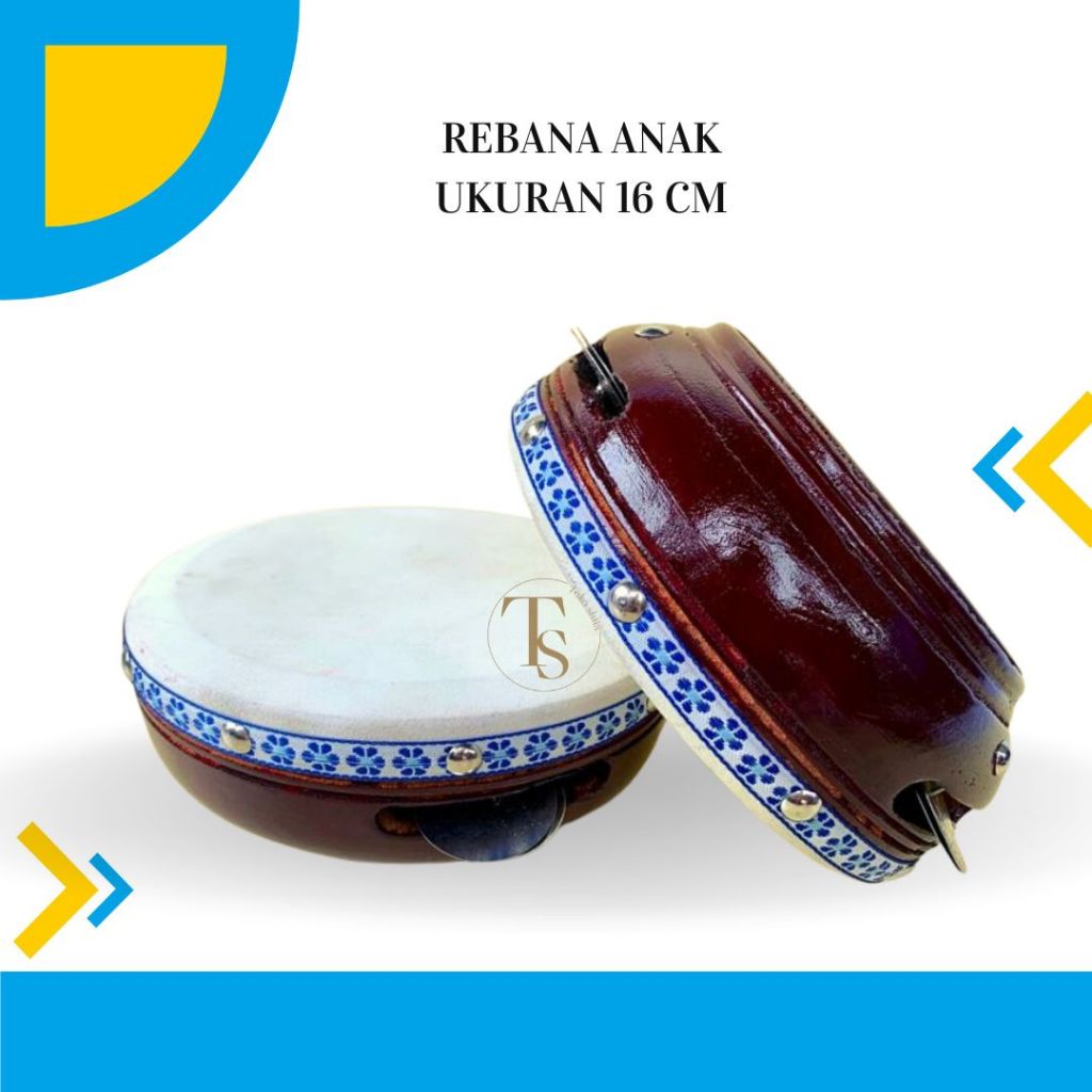Rebana mainan anakukuran 16 cm   Alat hadroh  Alat musik rebana  alat rebana alat hadroh