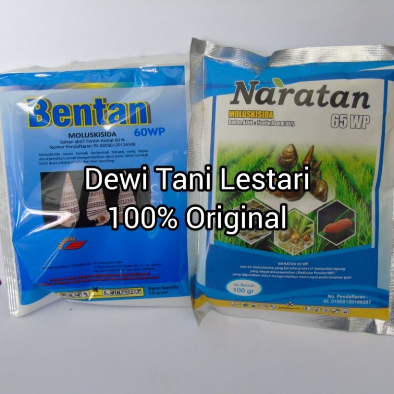 Obat Pembasmi Keong Sawah Moluskisida Naratan (100 gr) / Bentan (50 gr)