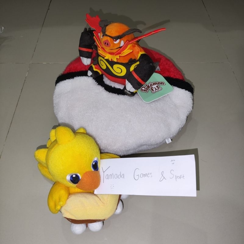 BONEKA PLUSH DOLL POKEFIT POKEMON FIT EMBOAR POKEMON CENTER ORI IMPORT Boneka Pokefit boneka pokefit
