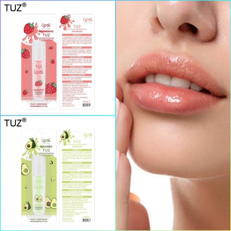 Lip Oil TUZ Original Lip Serum Fruity Sweetheart Nourishing Essence Moisturizing Lip Gloss TZ-056