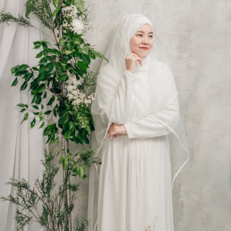 Tileu Set Akad By Hijab Alila Veil walimah elegan best seller