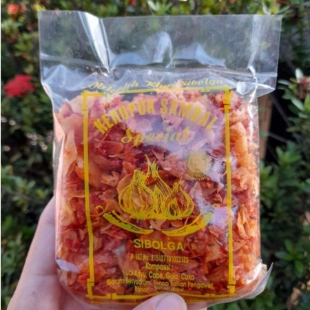 

100 Gram Kerupuk Sambal Sibolga Cap Bawang 1 Ons Keripik Singkong Ole-ole Khas Medan