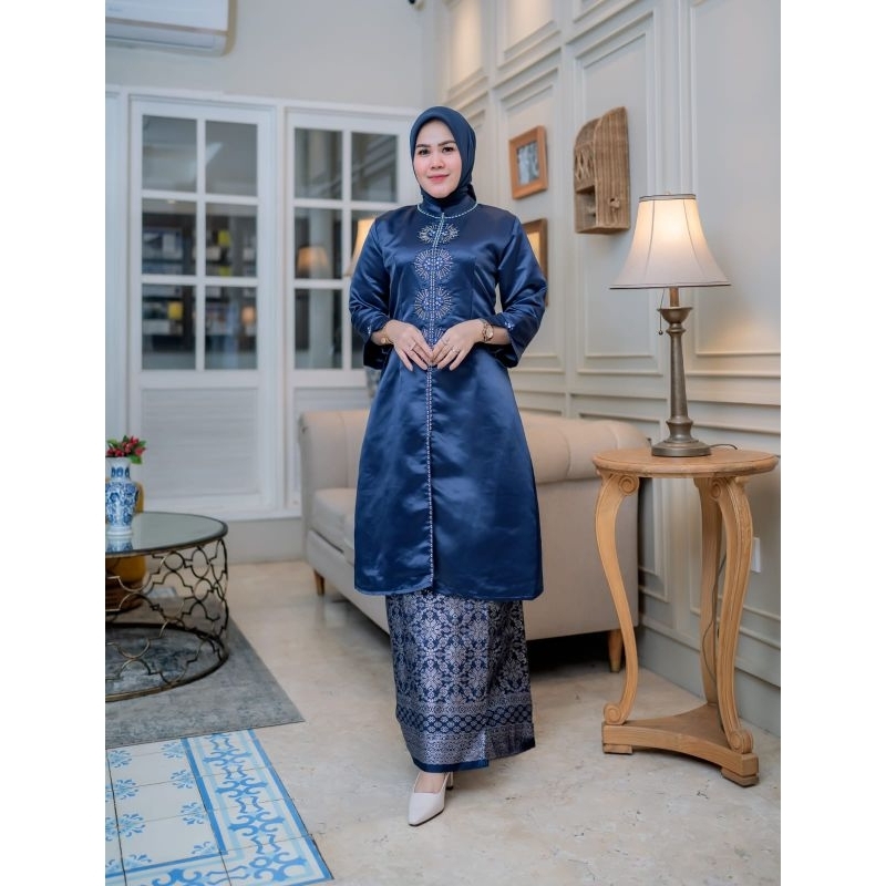 Set Kebaya Tunik  Payet, Baju Tunik, Set Tunik