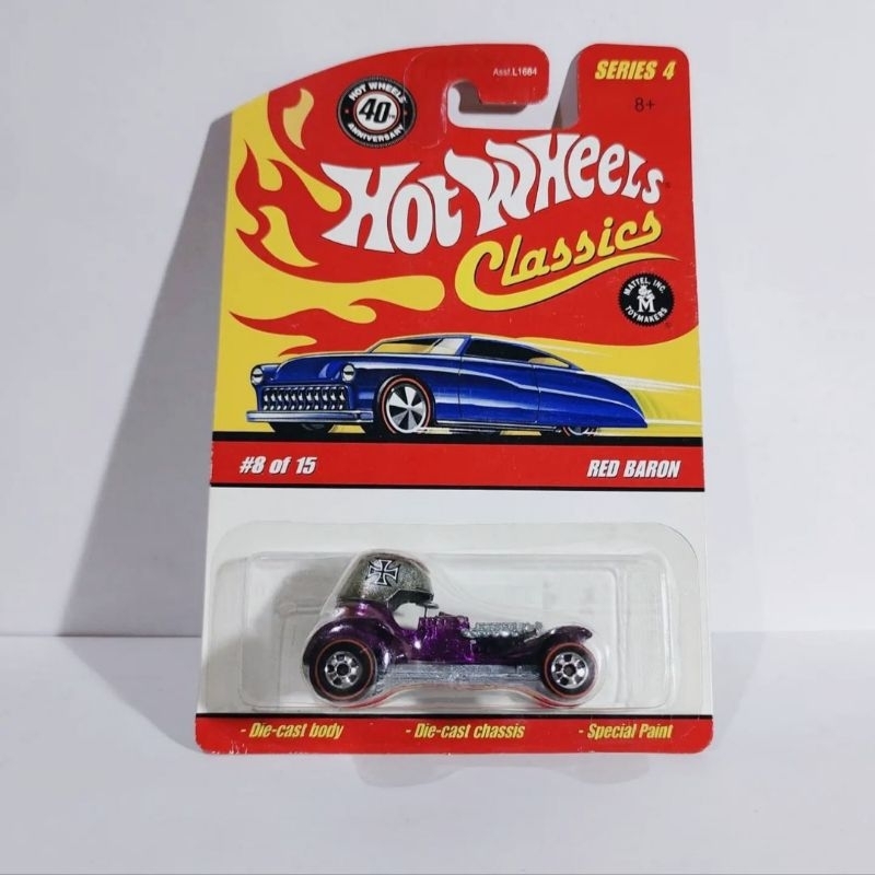 Hot wheels Hotwheels Classics Red Baron Purple Ungu 40th Anniversary