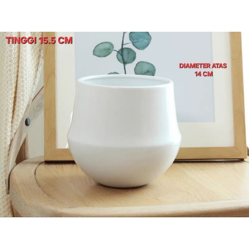 VAS BUNGA KERAMIK / POT BUNGA KERAMIK / POT BUNGA MINIMALIS