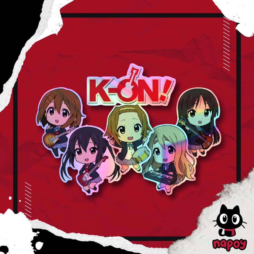 

Stiker Hologram Anime Sticker Pack K-On