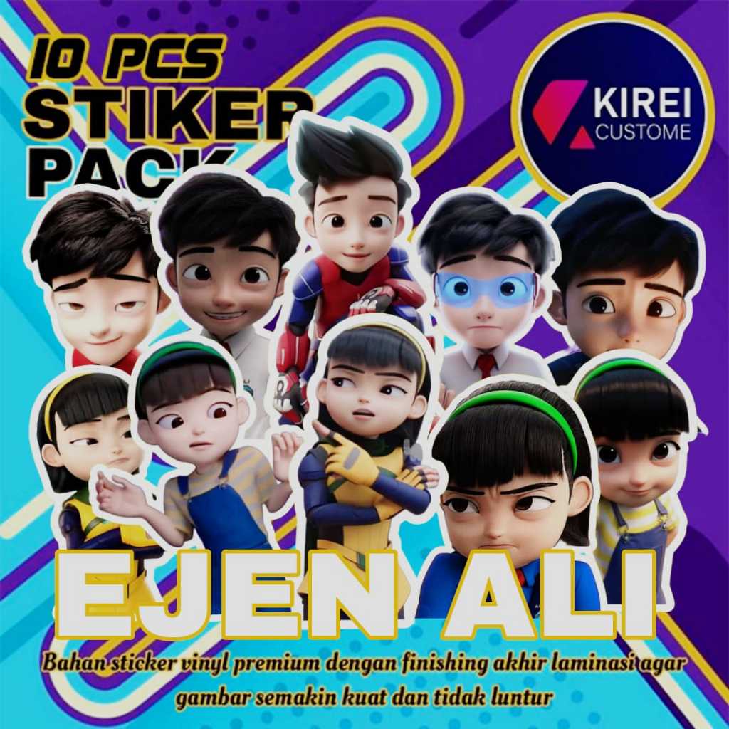 

STICKER EJEN ALI TAHAN AIR 1 PACK
