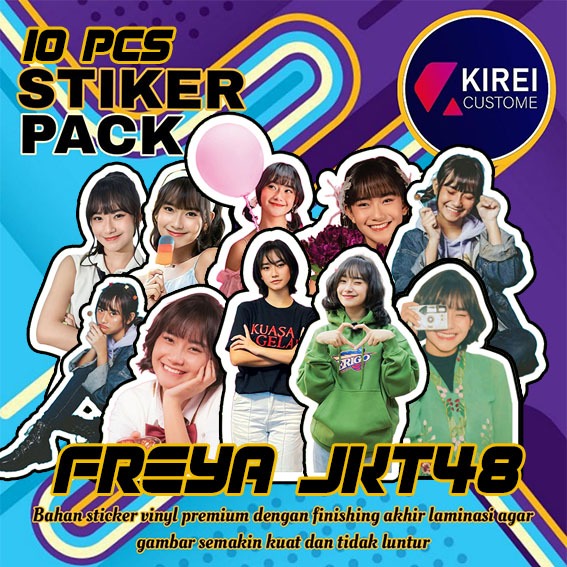 STIKER FREYA JKT48 TAHAN AIR 1 PACK
