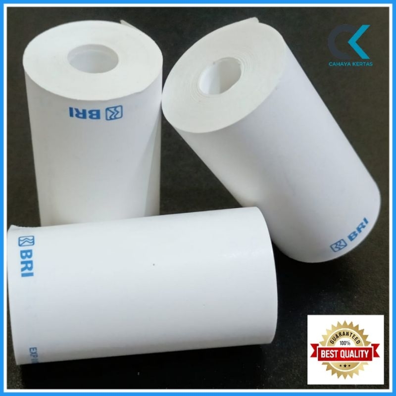 

Kertas Struk Thermal Edc Logo Bank BRI 57X30 58X30MM Cocok Untuk EDC BRILINK