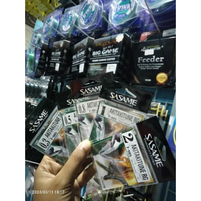 KAIL SASAME AKITAKITUNE RING 0.3 SAMPAI 2 KAIL ADA LUBANG ECER PER BIJIAN BUKAN 1 BUNGKUS