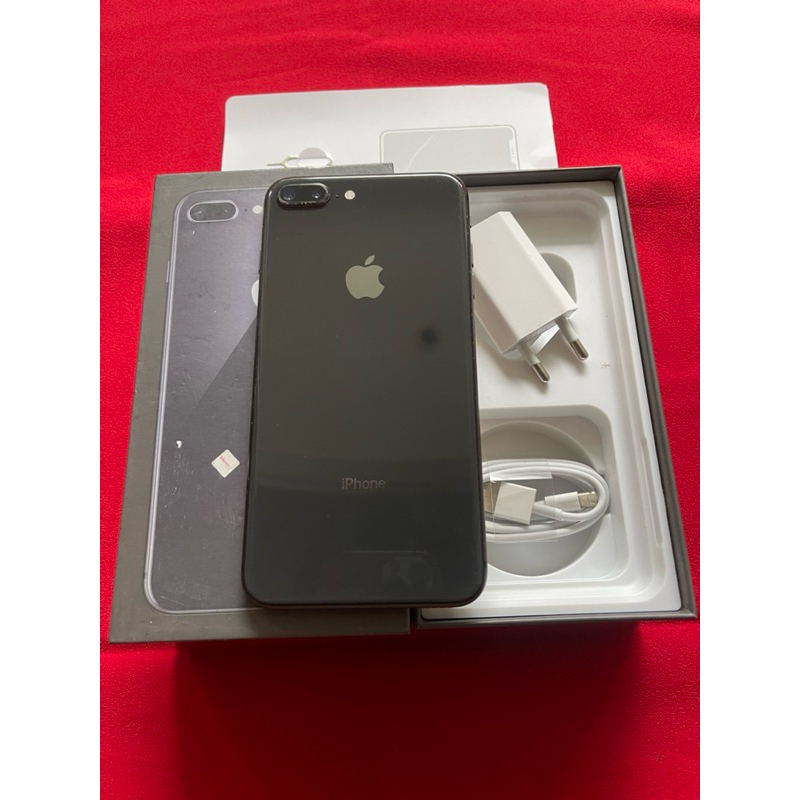 iPhone 8 Plus 64GB Grey Fullset Second Ex iBox OriginaL 100%