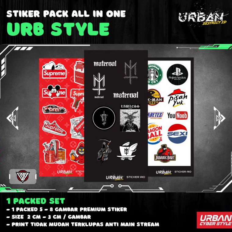 

Terbaru CodeO4a4Z URBStyle Stiker Pack Logo Brand P1 By URBAN DISTRICT ID