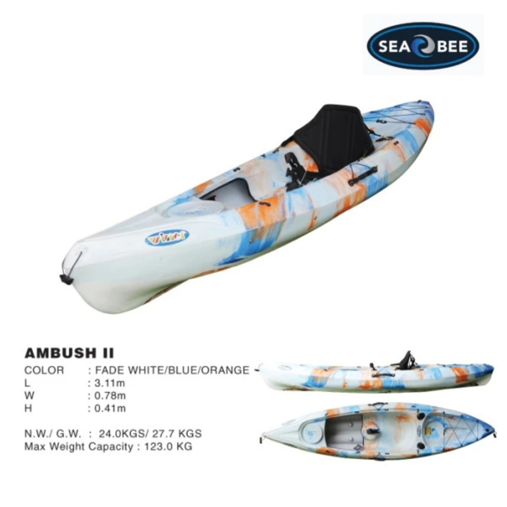 Ambush Kayak fishing /Kayak kano/Wahana Air/Perahu kayak Free Dayung