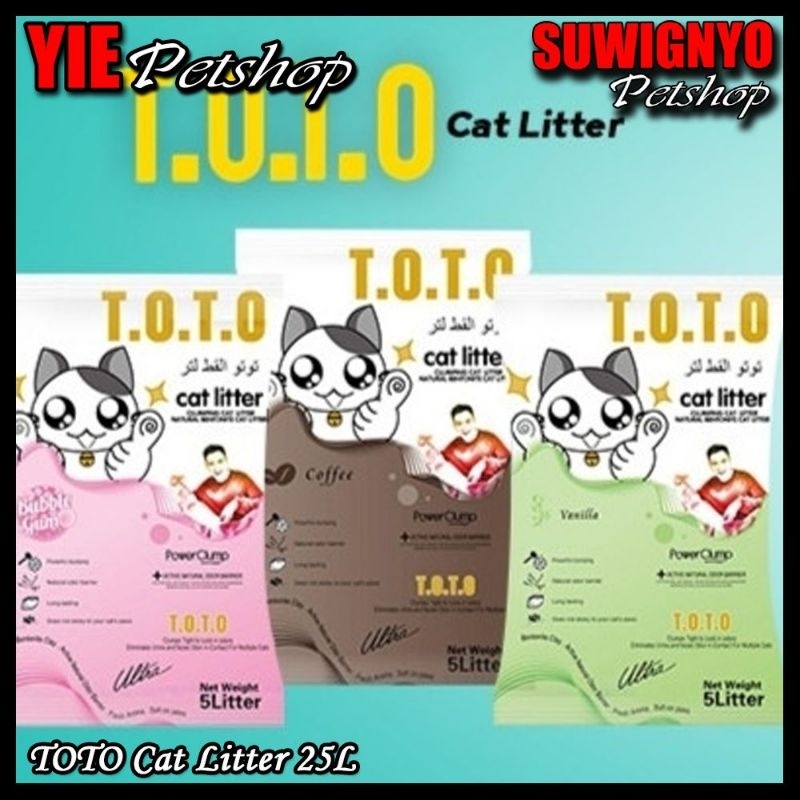 pasir kucing TOTO 25 liter