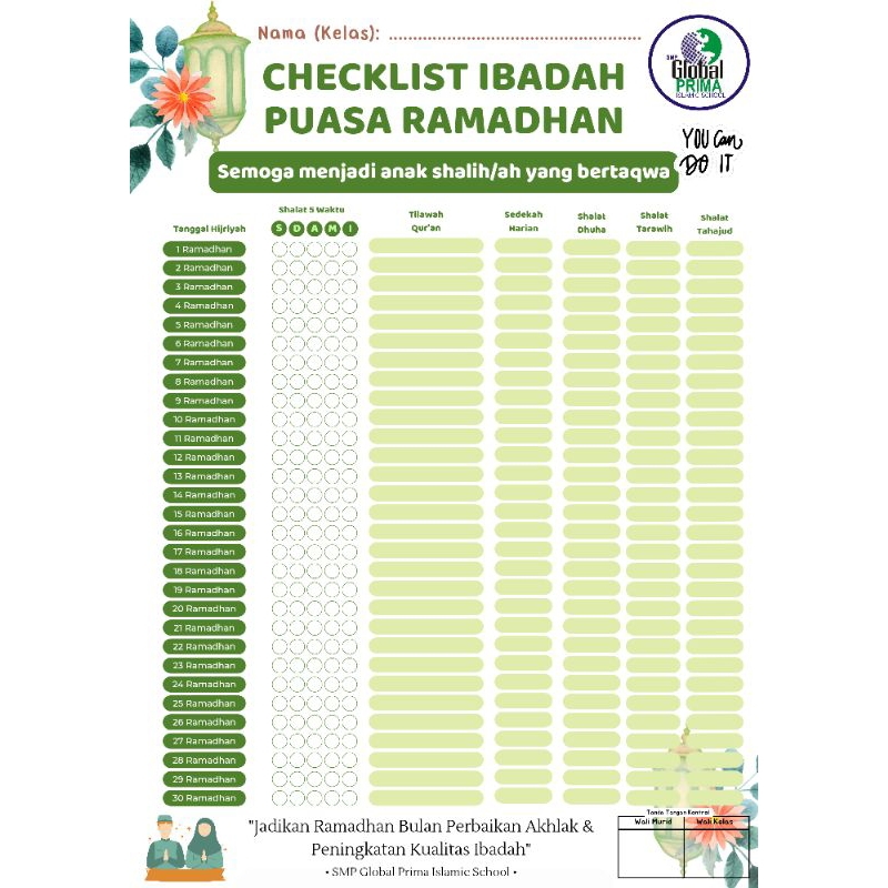 

Challenge Ramadhan Tracker