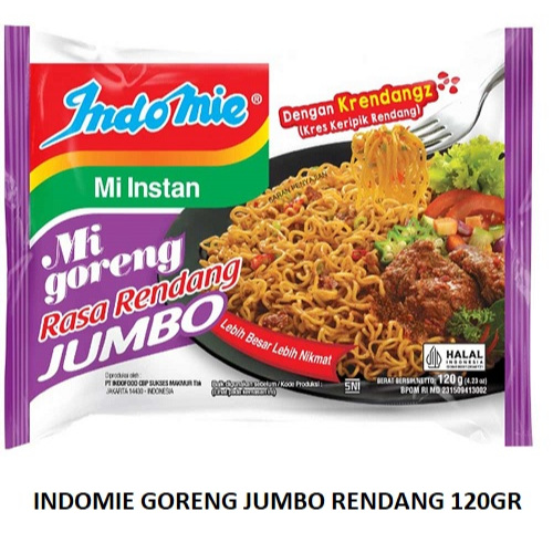 

Indomie Goreng Jumbo Rasa Rendang 120gr