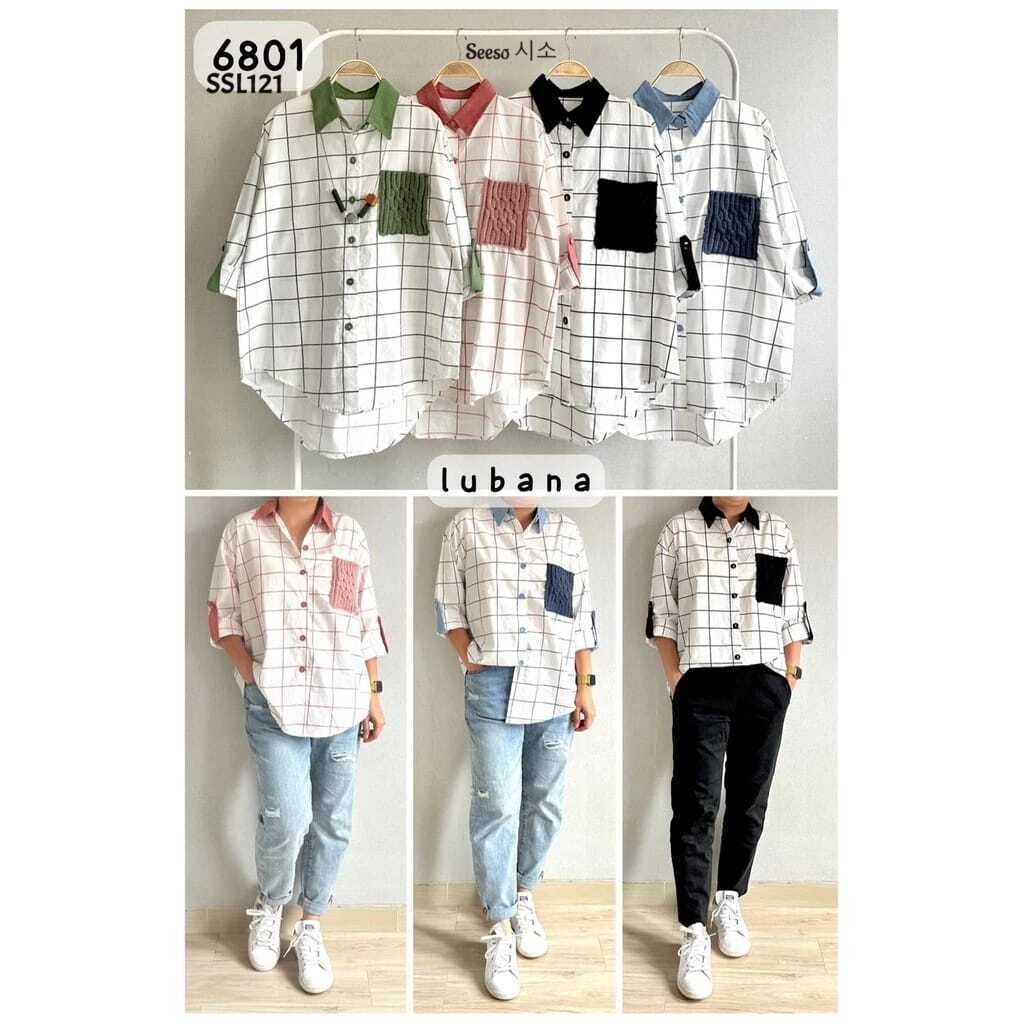 Seeso - SSL121 - Kemeja Wanita Poplin Import Premium Lubana Sakurajut