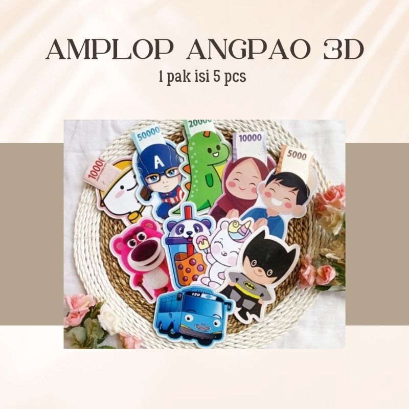 

amplop angpao 3d