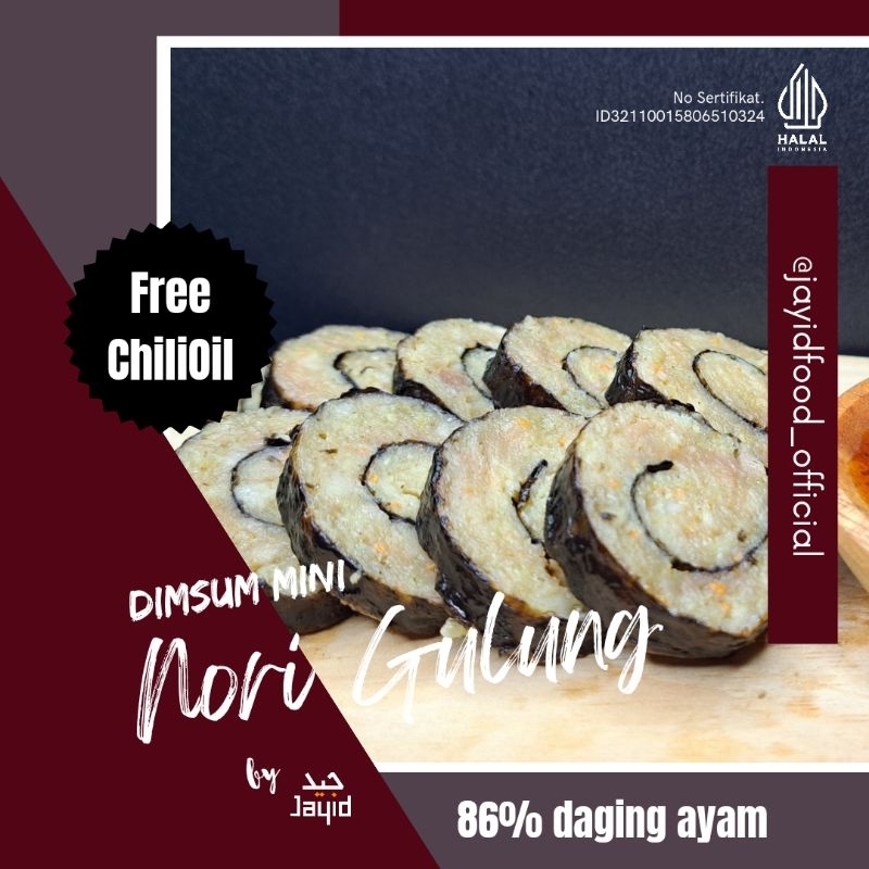 

Nori Gulung / Dimsum Ayam Mini by Jayid isi 10 pcs + Chili Oil