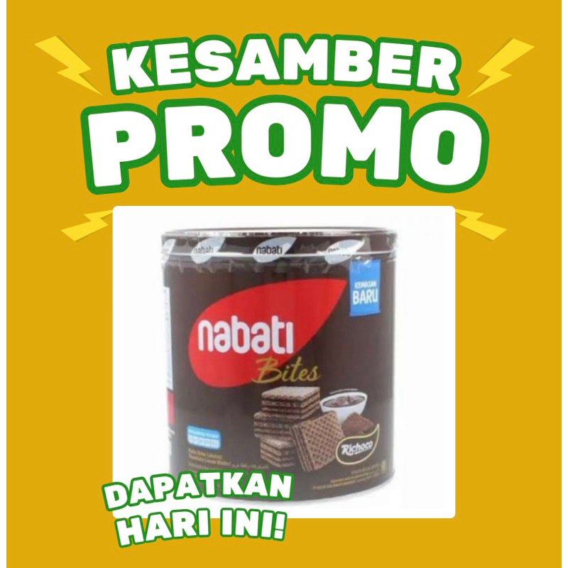 

( 287gram ) Nabati Bites Wafer Chocalate Dalam