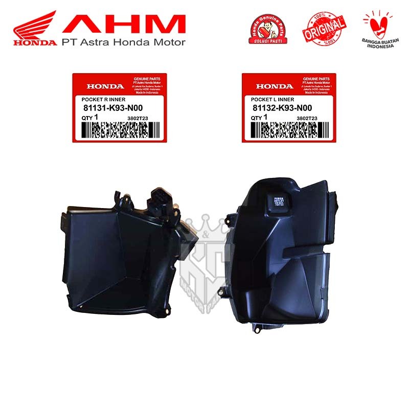 Kap Laci Pocket Dashboard Kiri Kanan Honda Scoopy Fi eSP 2017 AHM 81131 81132-K93-N00