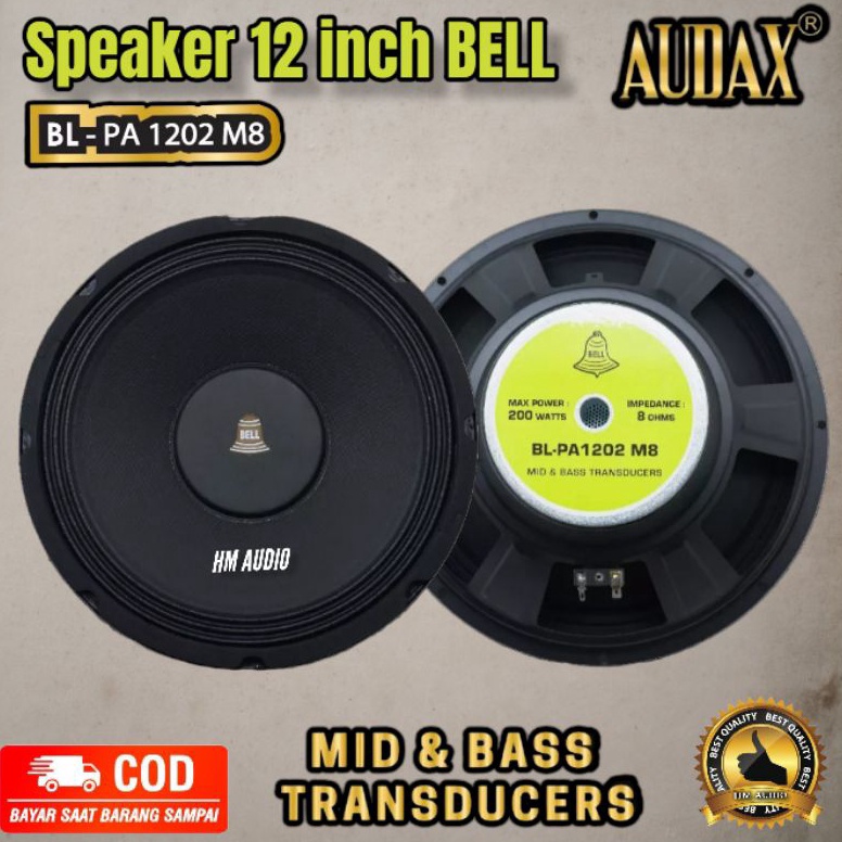 Diskon Speaker 12 inch Audax Bell BL PA 122 Dan audax Protech PR 12 11 B89