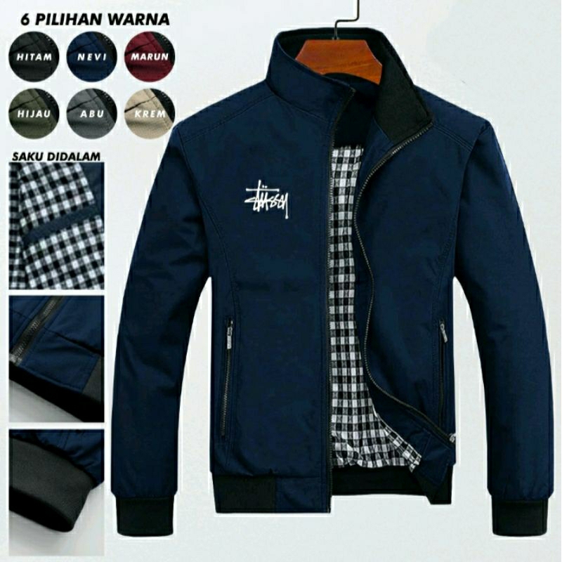 JAKET BOMBER DEWASA JAKET HARINGTOON JAKET KASUAL PRIA DAN WANITA INDOOR OUTDOOR