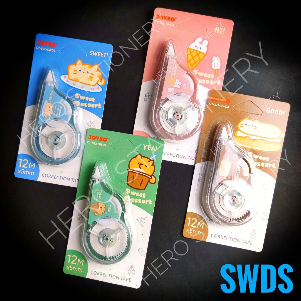 

Joyko correction tape sweet dessert 12 m CT-522-SWDS