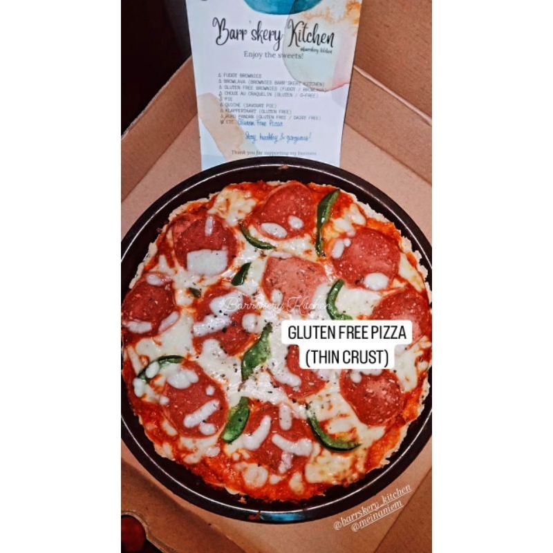 

Gluten Free Thin Crust Pizza dia.22 cm Barr'skery Kitchen