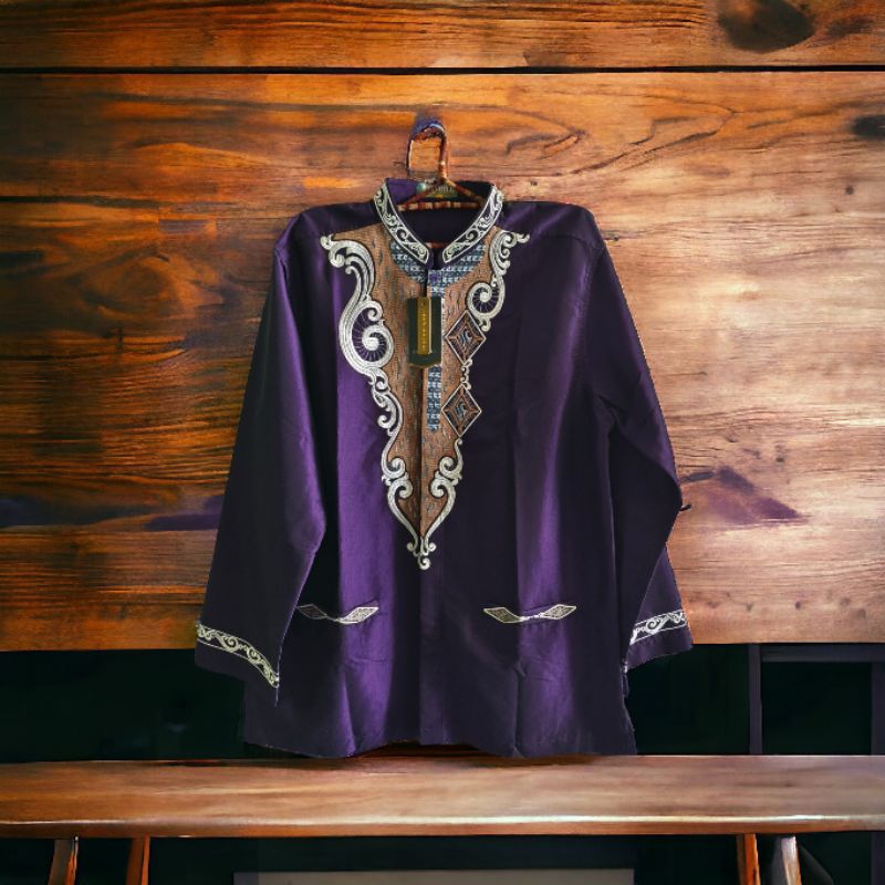 Baju Koko Takwa Taqwa Lebaran Busana Muslim Benhill Benhil Lengan Panjang