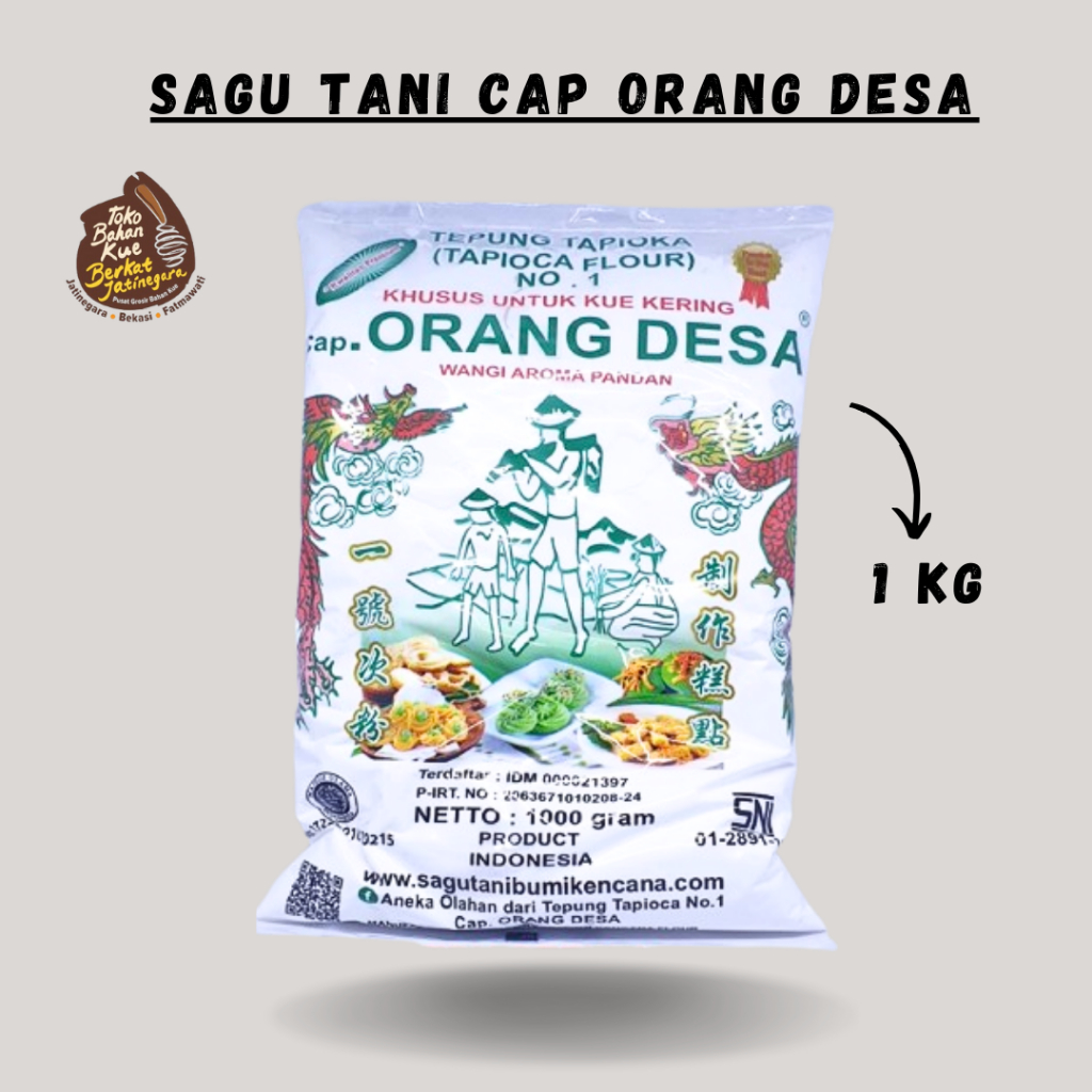 

SAGU CAP ORANG DESA / TEPUNG SAGU / TEPUNG / 1 KG