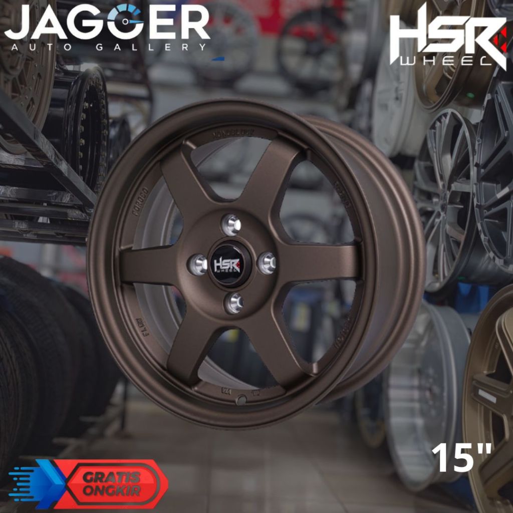 veleg keren model te37 ring 15 original HSR TOKYO untuk brio, agya, sigra