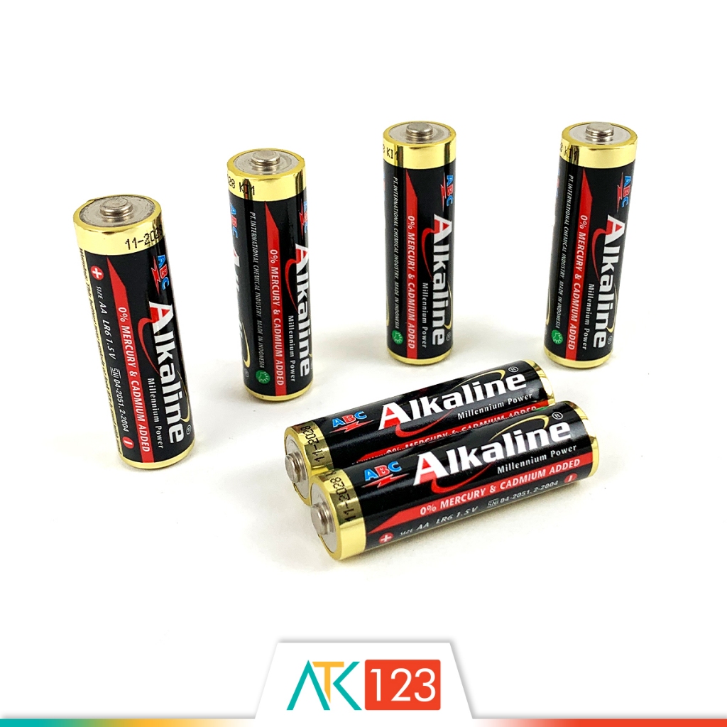 RK Baterai Alkaline AA / A2 isi 6 (4+2) Buah / Battery ABC Alkaline LR6/AA/A2 4B+2B