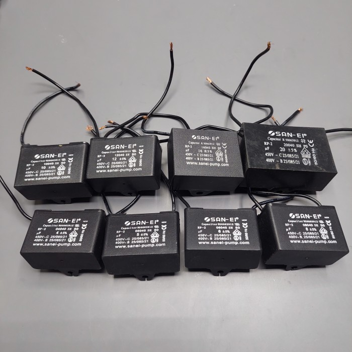 San-ei Kapasitor Kotak 1 UF 2,5 UF 3 UF 4 UF 5 UF 12 UF 14 UF 20 UF 24 UF 30 UF 450V El Capasitor Sa