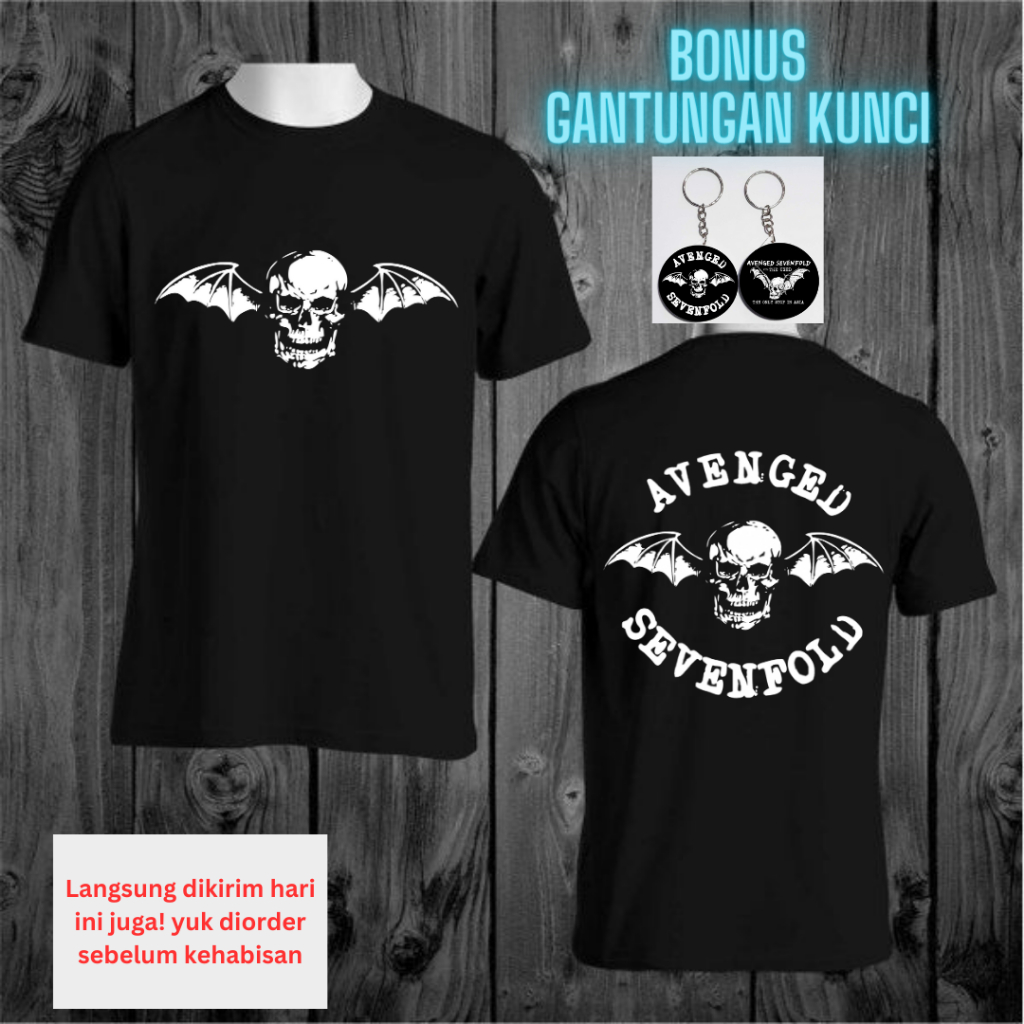Kaos Avenged Sevenfold Baju Avenged Sevenfold Kaos Avenged Kaos A7X Baju Avenged Sevenfold Tour
