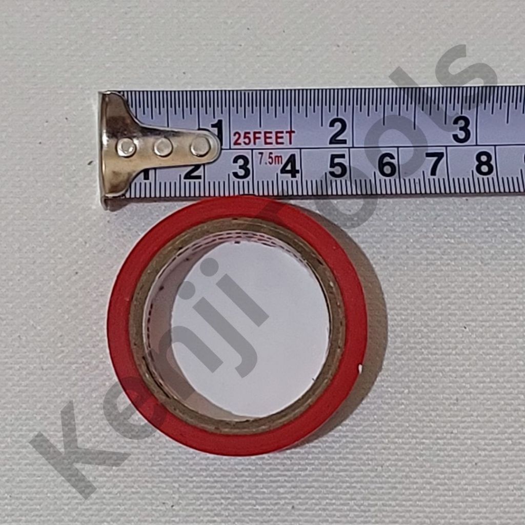 ID ISOLASI LISTRIK MERAH JIUHE / LAKBAN/ SELOTIP KABEL MERAH / PVC INSULATION TAPE JIUHE