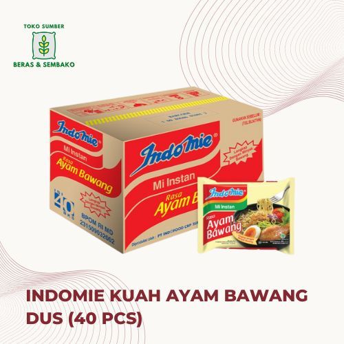 

Mie instant INDOMIE ayam bawang DUS (40 pcs)