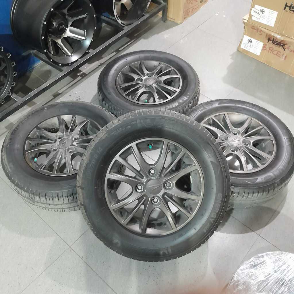 VELG MOBIL BEKAS R14 LUBANG 4 STD XENIA R14X5 4X114 ET45 BAN 185 70 R14 2022