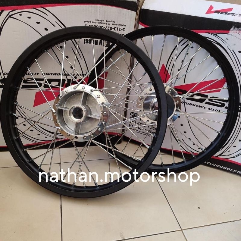 VELG ROSSI KHARISMA REVO JUPITER MXOLD F1ZR VEGA ZR SEPASANG UK 140 X 160 17 MERK ROSSI ORIGINAL