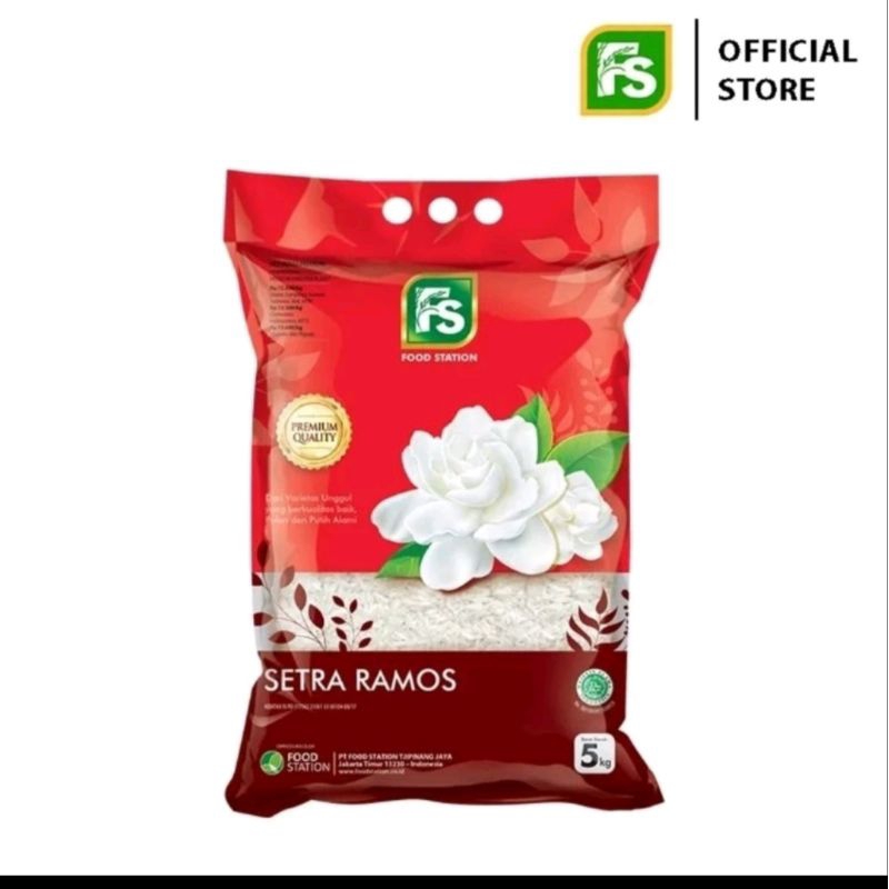 

Beras FS Food Station Setra Ramos Melati Premium 5kg - Kemasan Merah