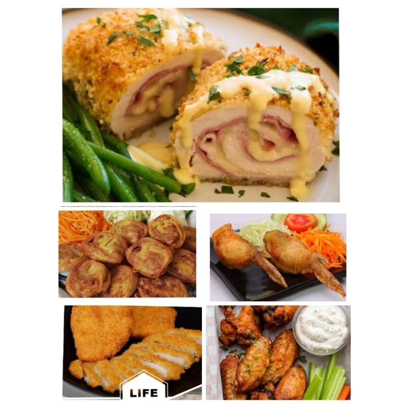 

ANEKA BENTO PREMIUM (EGGROLL, TEBA, SHIMPROL, CORDON BLEU, KATSU, SPICY WINGS)