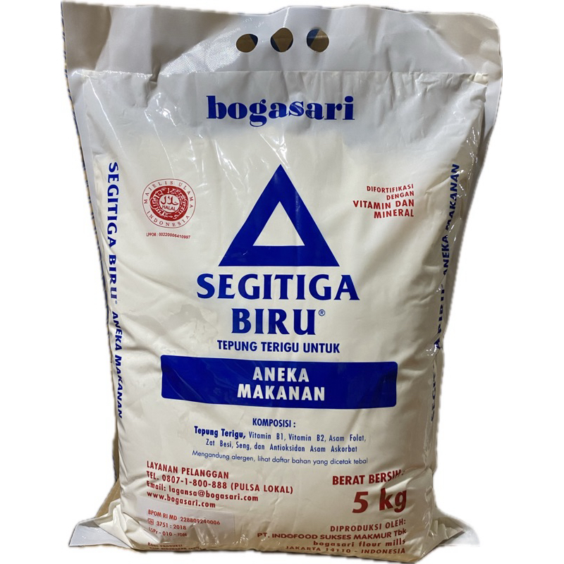 

TERIGU SEGITIGA BIRU KEMASAN 5 KG