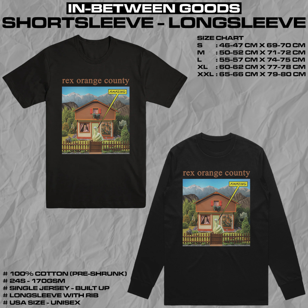 REX ORANGE COUNTY - AMAZING | T-SHIRT | LONGSLEEVE | MUSIC MERCH